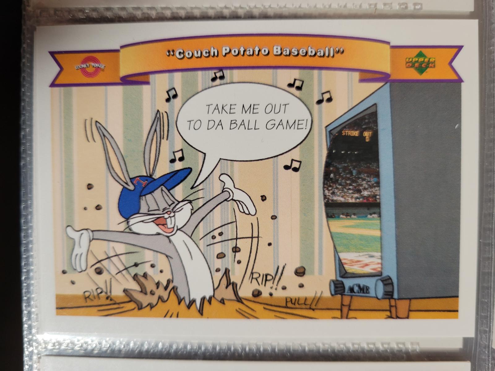 Couch Potato Baseball #40 Baseball Cards 1991 Upper Deck Comic Ball 2