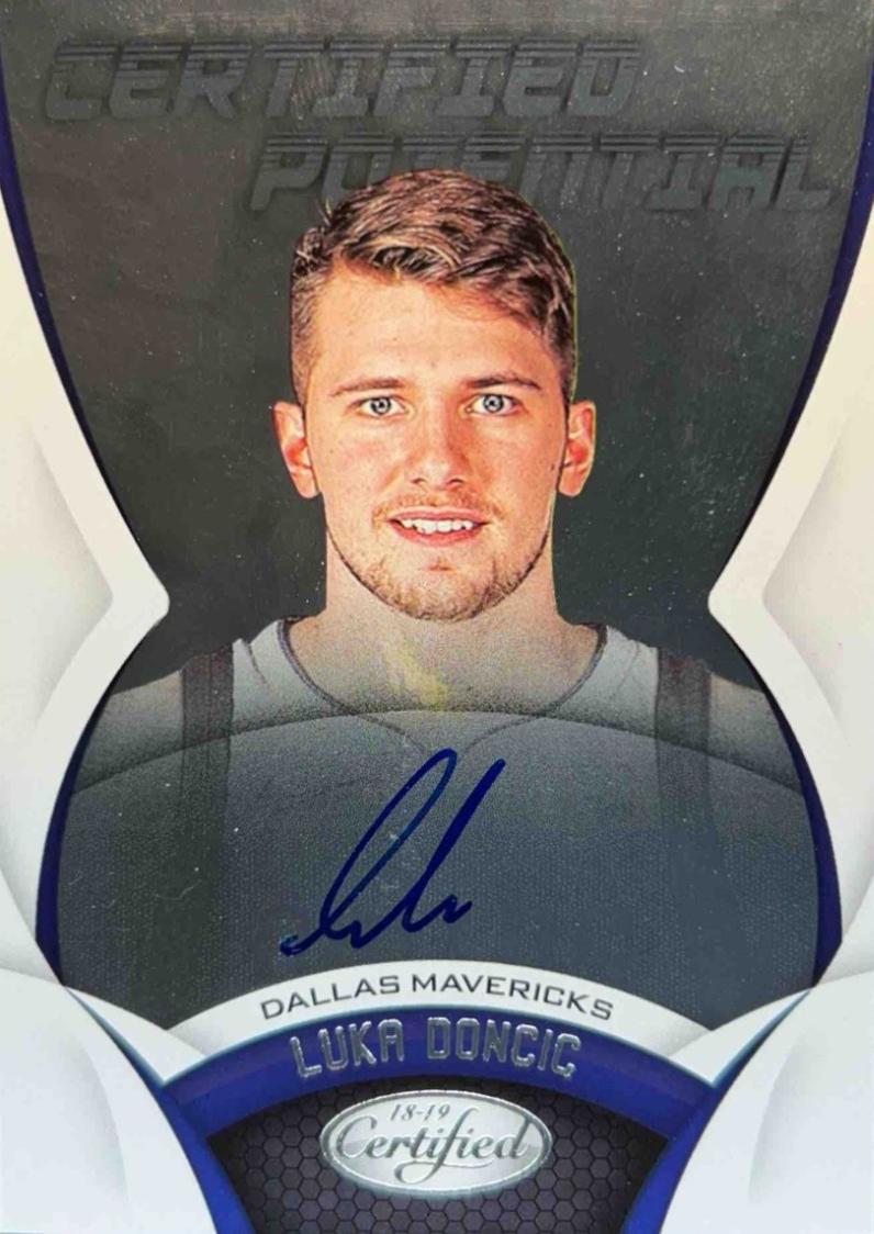 Luka Doncic #CP-LD Basketball Cards 2018 Panini Certified Potential Autographs