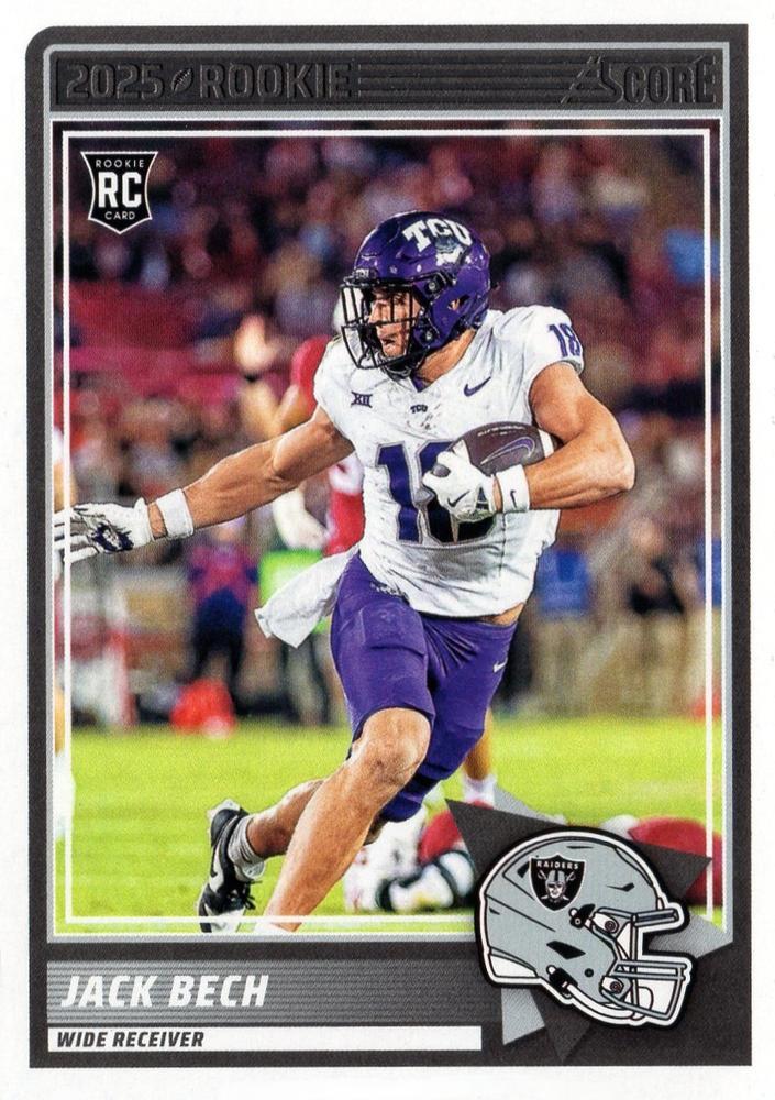 Jack Bech #63 2025 Panini Score Rookie Football