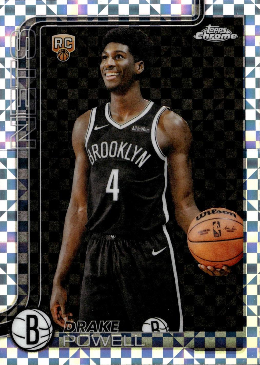 2025 Topps Chrome Drake Powell [X-Fractor] #272 card