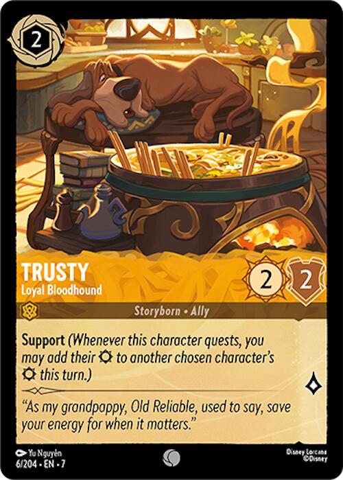Trusty - Loyal Bloodhound #6 Lorcana Archazia's Island