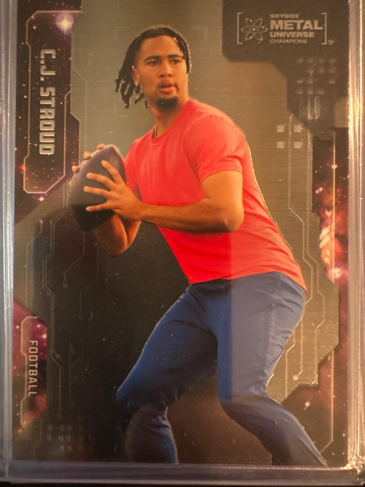 C.J. Stroud #7 2024 Skybox Metal Universe Champions Football