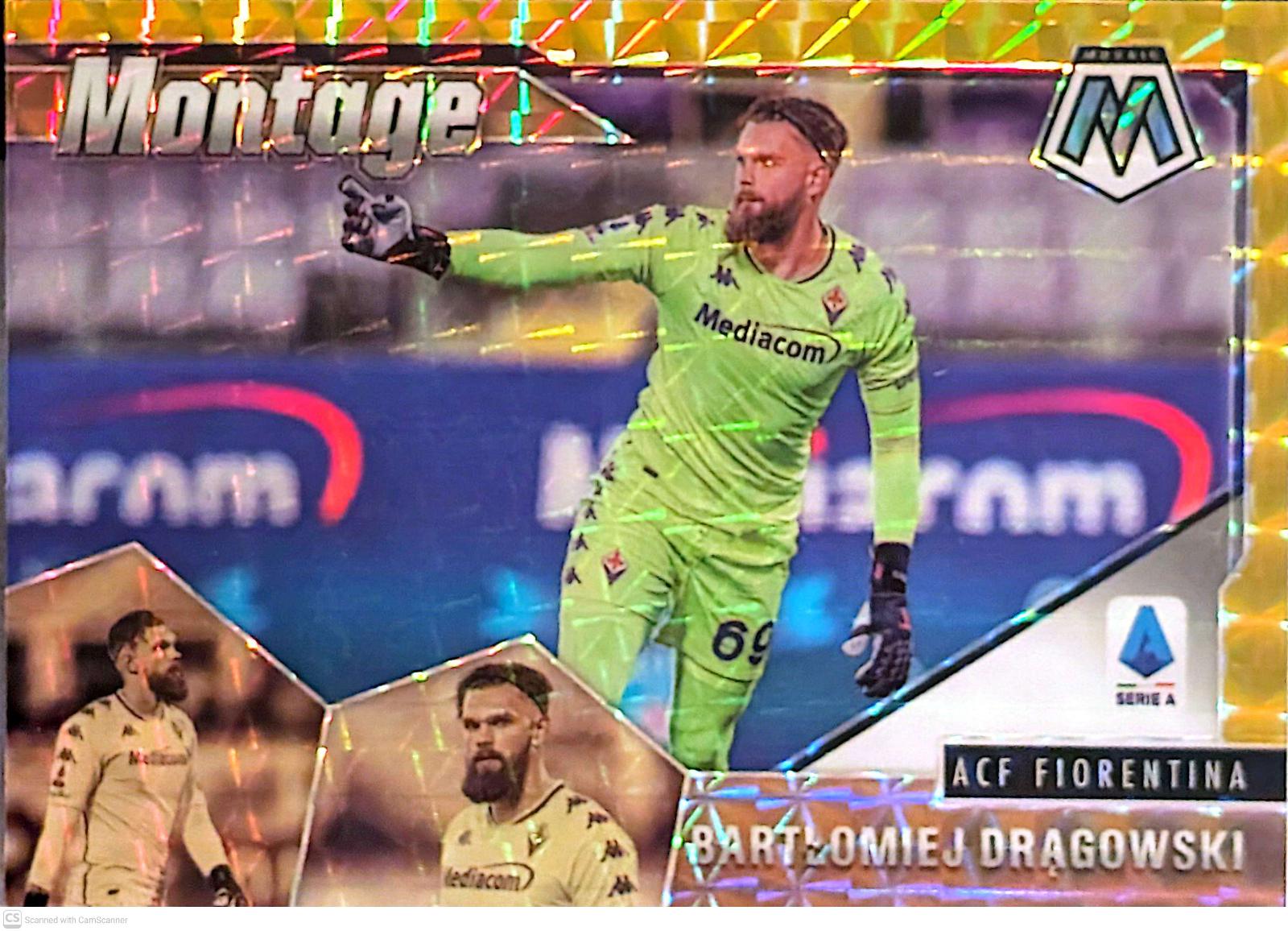 Bartlomiej Dragowski #22 2020 Panini Mosaic Serie A Montage