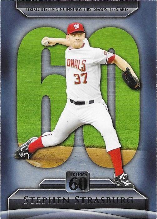 Stephen Strasburg #T60-37 Baseball Cards 2011 Topps 60