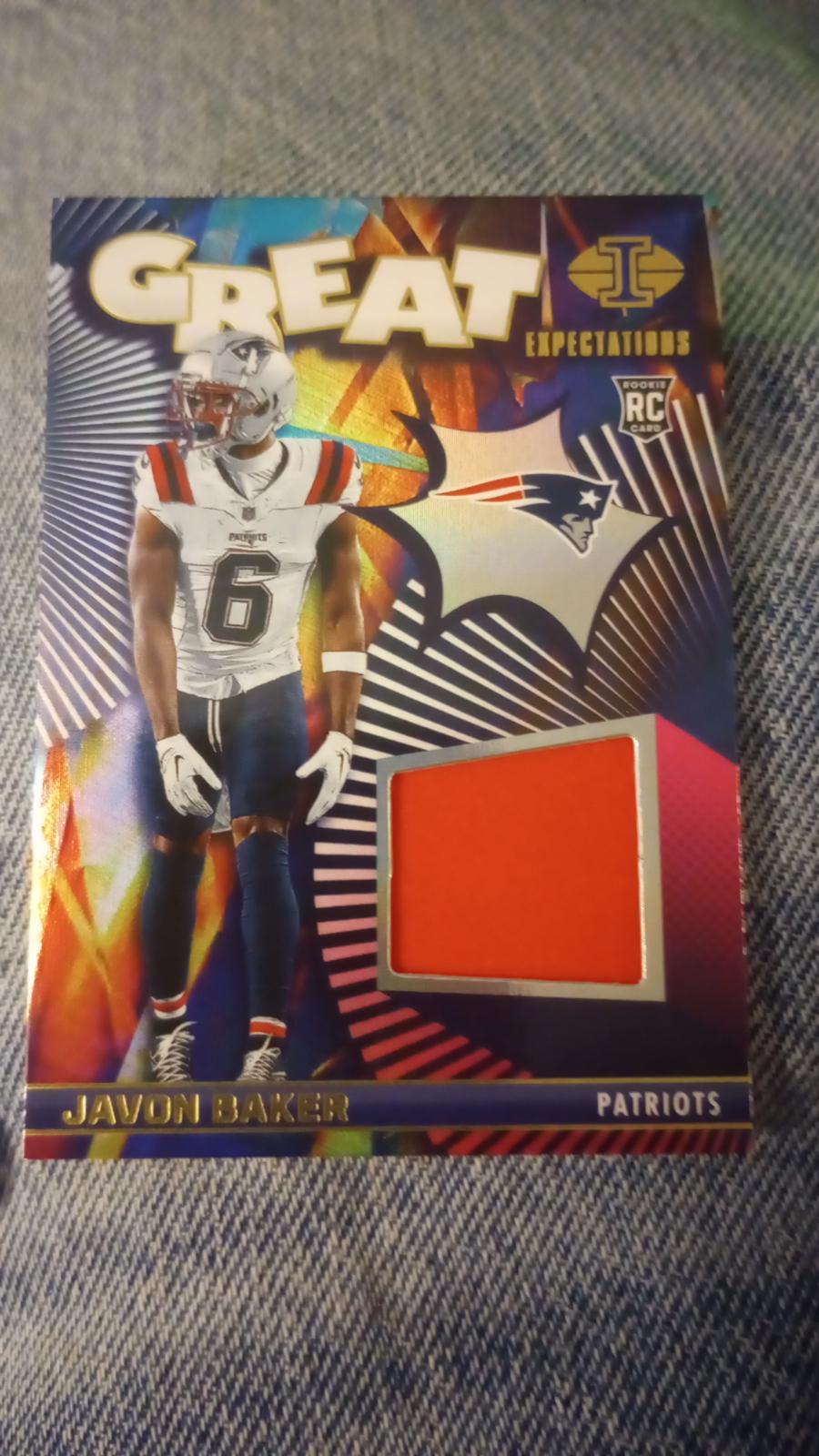 Javon Baker #GE-JBR 2024 Panini Illusions Great Expectations Football