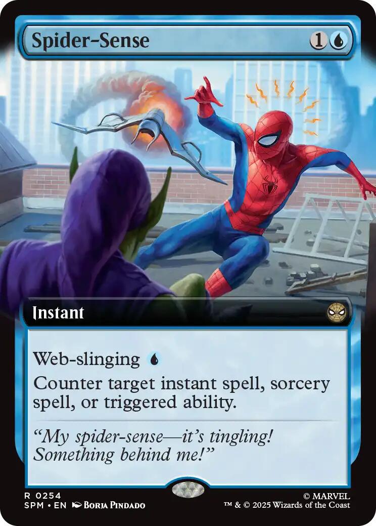Spider-Sense [Extended Art] #254 Prices | Magic Marvel Spider-Man | Magic  Cards