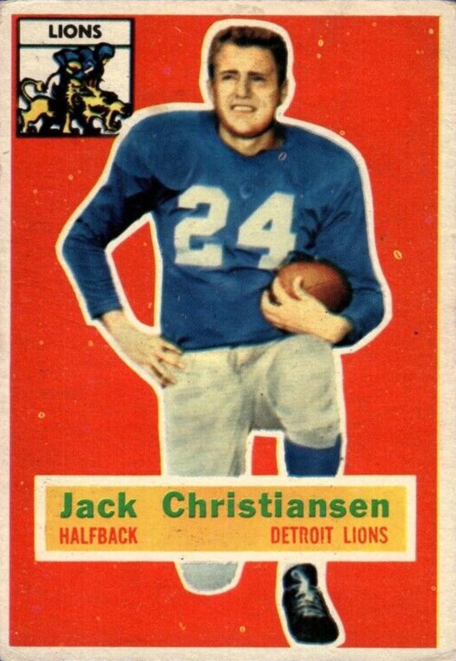 Jack Christiansen #20 Football Cards 1956 Topps