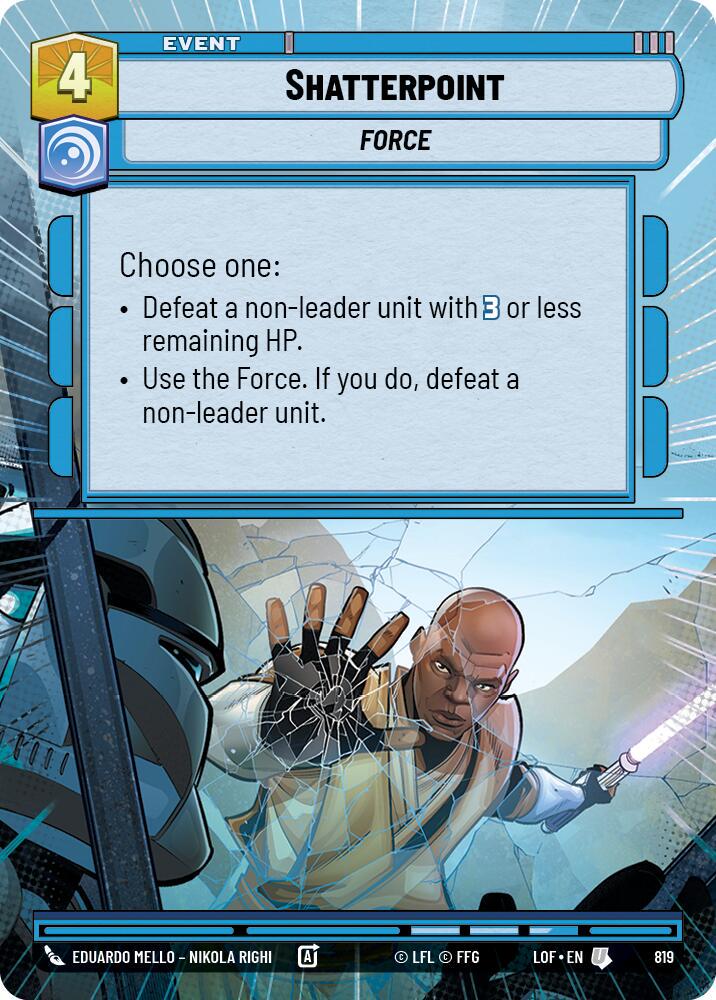 Shatterpoint [Hyperspace Foil] #819