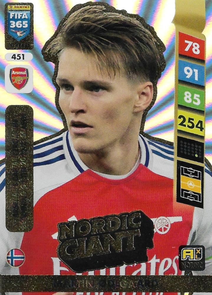 Martin Odegaard #451 2025 Panini Adrenalyn XL FIFA 365 Nordic Edition Exclusives