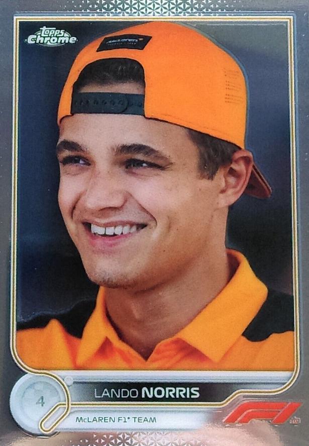 Lando Norris #34 Racing Cards 2022 Topps Chrome Formula 1