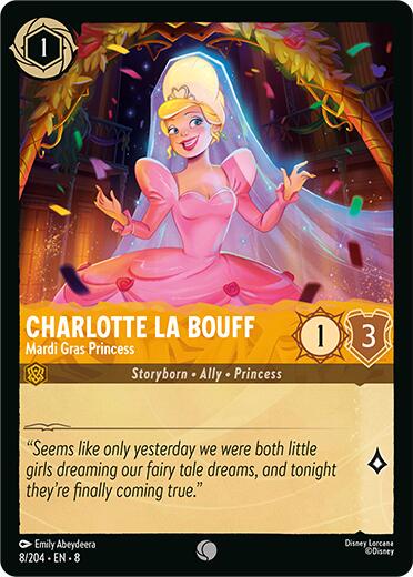 Charlotte La Bouff - Madri Gras Princess #8 Lorcana Reign of Jafar