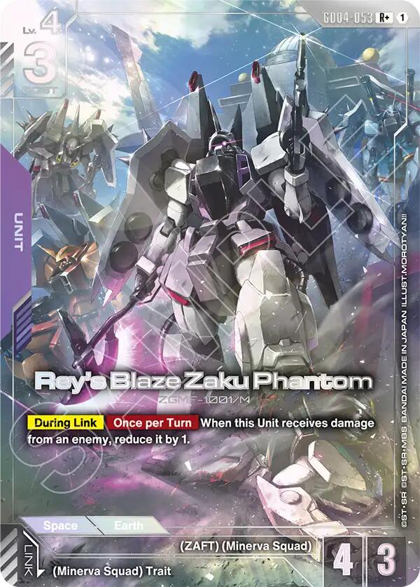 Rey's Blaze Zaku Phantom [R+ Holo] #GD04-053 Prices | Gundam