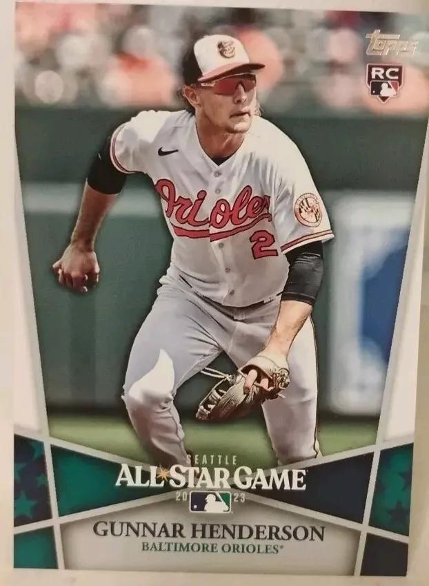 Gunnar Henderson #40 Baseball Cards 2023 Topps All-Star Game Gift with Purchase