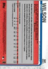 Back Of Card | Bryse Wilson Baseball Cards 2019 Topps