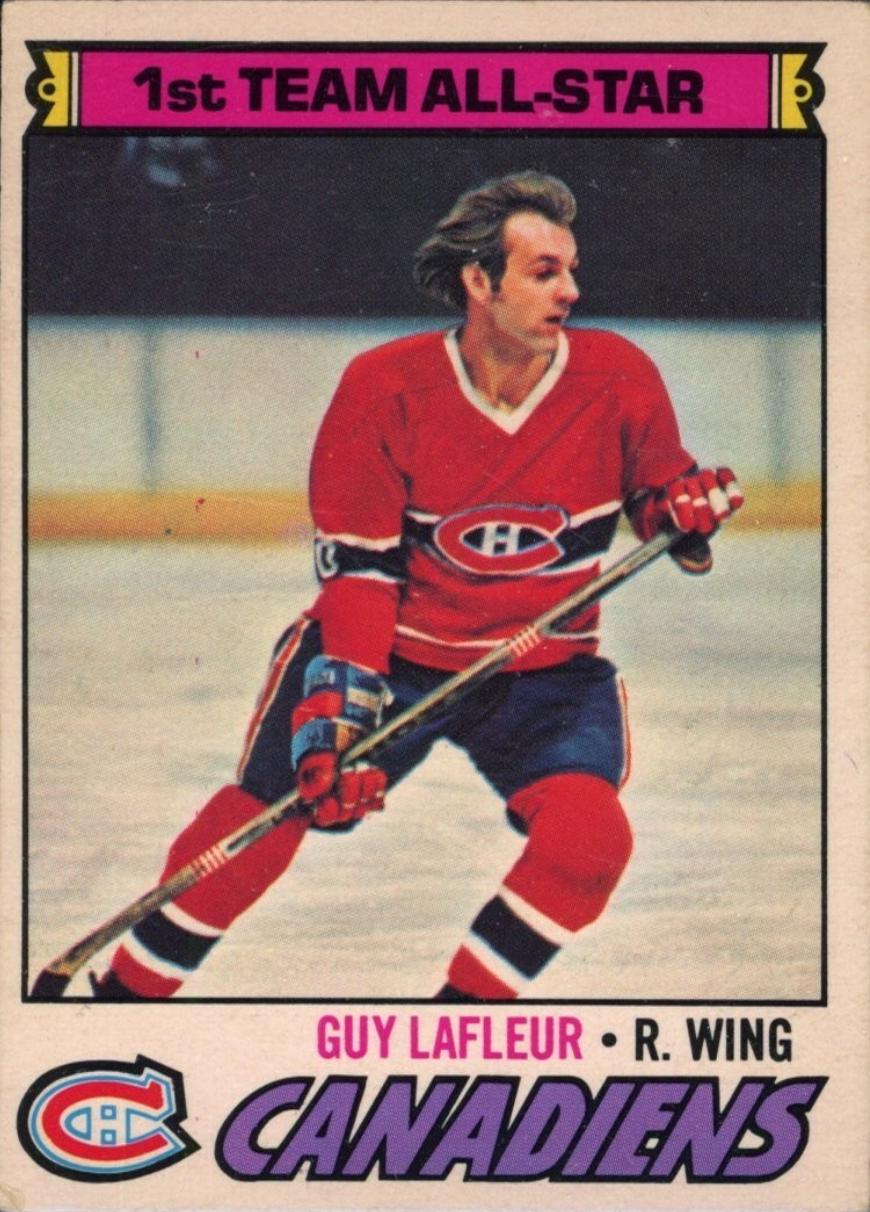Guy Lafleur #200 Hockey Cards 1977 O-Pee-Chee