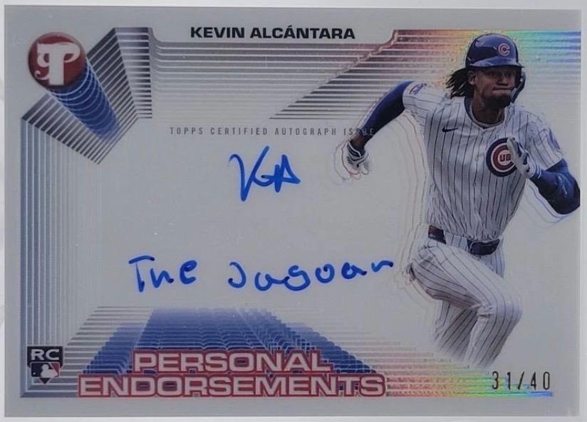 Kevin Alcantara #PPEA-KA 2025 Topps Pristine Personal Endorsements Baseball