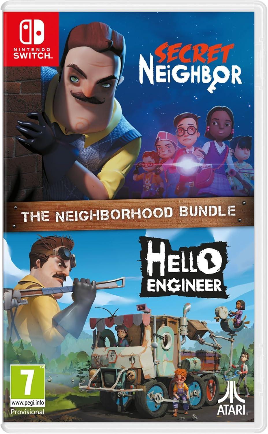 Carátula de Secret Neighbor Hello Engineer The Neighborhood Bundle para Switch (edición PAL España)