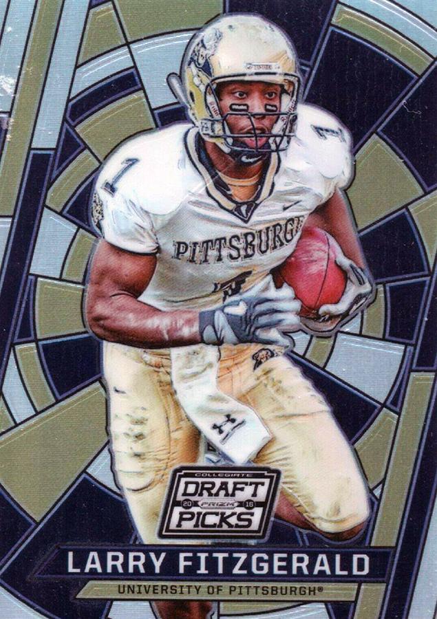 Larry Fitzgerald #54 2016 Panini Prizm Draft Picks Stained Glass Football