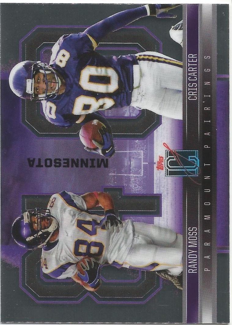 Cris Carter / Randy Moss #PP-12 Football Cards 2024 Topps Signature Class Paramount Pairings
