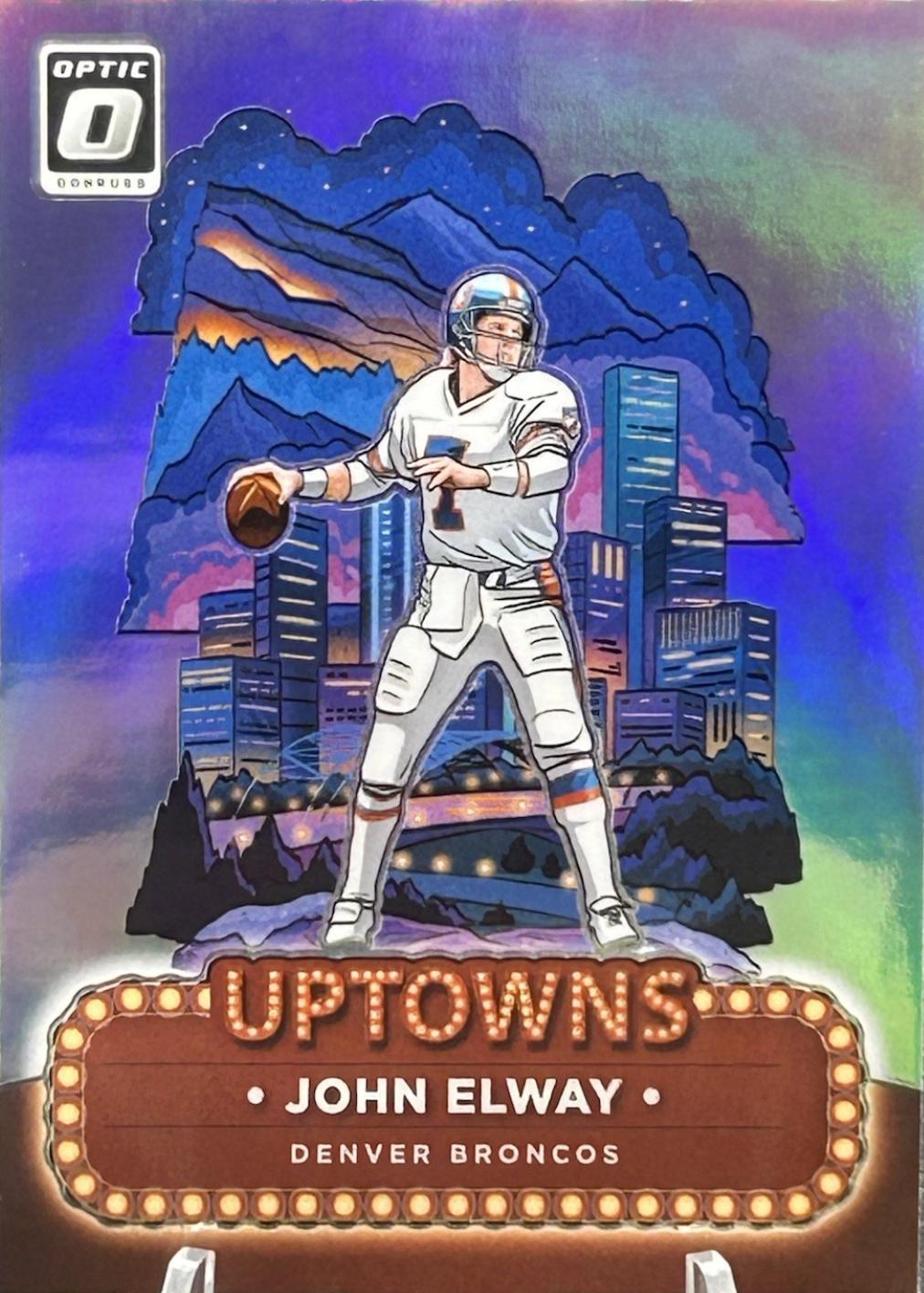 John Elway #23 Football Cards 2024 Panini Donruss Optic Uptowns