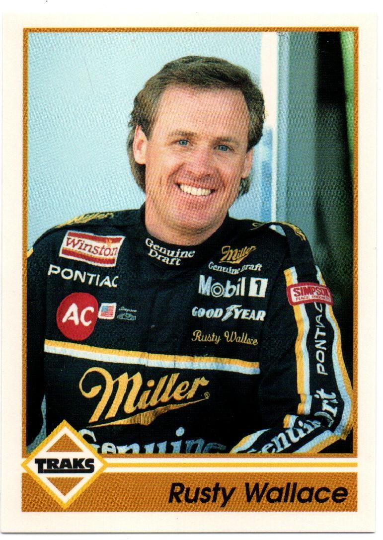 Rusty Wallace #2 Racing Cards 1992 Traks NASCAR