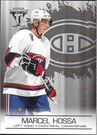 Marcel Hossa #54 2003 Pacific Private Stock Titanium Hockey