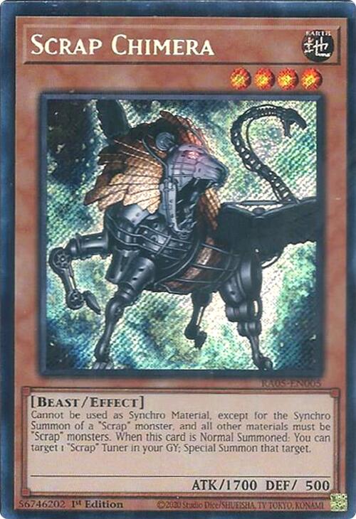 Scrap Chimera [Secret Rare] RA05-EN005 Prices | YuGiOh Rarity Collection 5  | YuGiOh Cards
