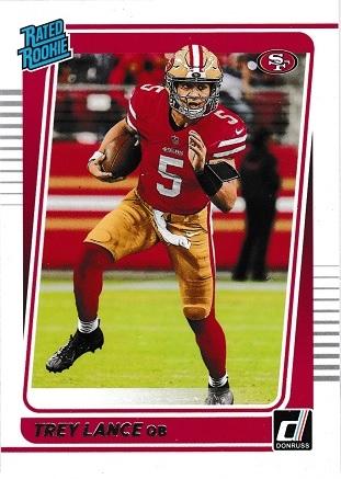 Trey Lance #254 Football Cards 2021 Panini Donruss