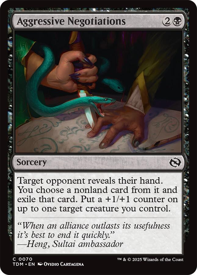 Aggressive Negotiations #70 Magic Tarkir: Dragonstorm