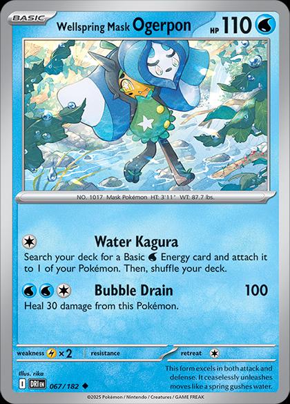 Wellspring Mask Ogerpon #67 Pokemon Destined Rivals