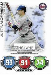 Justin Morneau [Code Card] Baseball Cards 2010 Topps Attax Prices