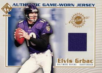 Elvis Grbac #13 2002 Pacific Private Stock Reserve Game Worn Jersey Football