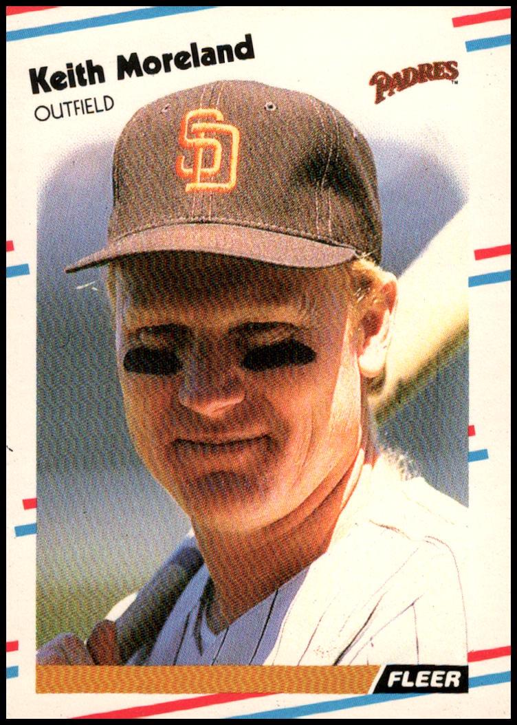 Keith Moreland #U-124 Baseball Cards 1988 Fleer Update