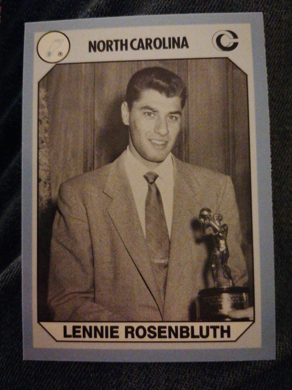 Lennie Rosenbluth Collegiate Collection #98 Basketball Cards 1990 Collegiate Collection North Carolina
