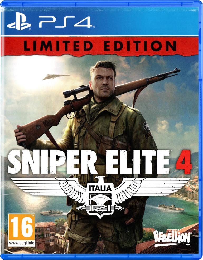 Carátula de Sniper Elite 4 Limited Edition para PS4 (edición PAL España)