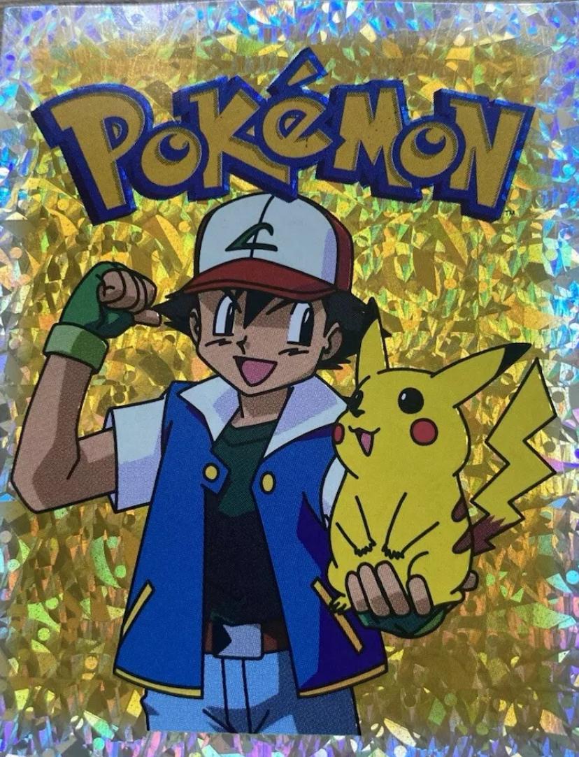 Ash & Pikachu #S29 Pokemon Japanese 1999 Merlin