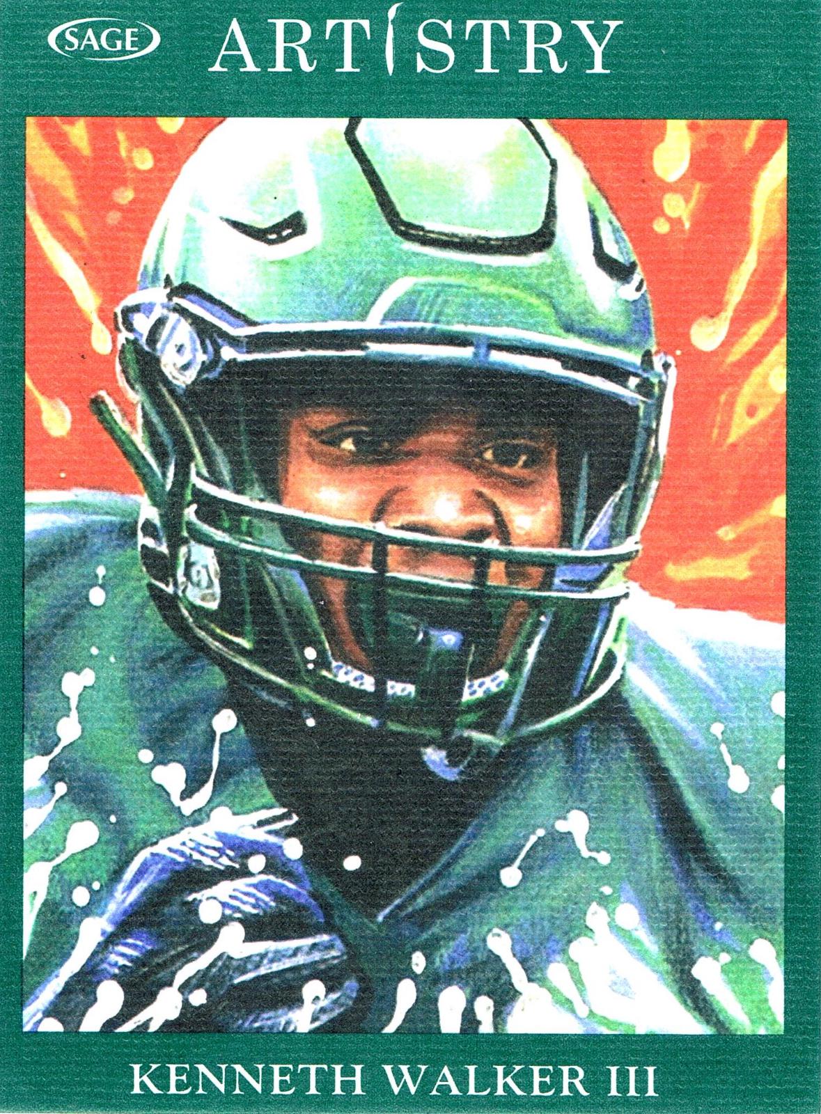 Kenneth Walker III #104 2022 Sage Artistry Football