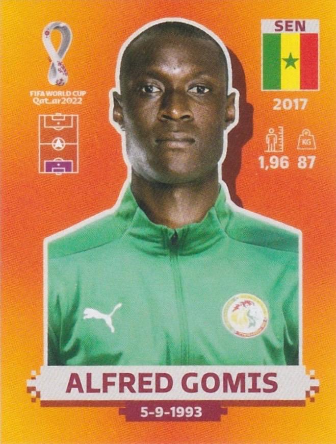 Alfred Gomis #SEN3 2022 Panini World Cup Qatar International Edition Sticker Soccer