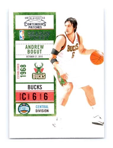 Andrew Bogut #81 2010 Panini Playoff Contenders Patches Basketball