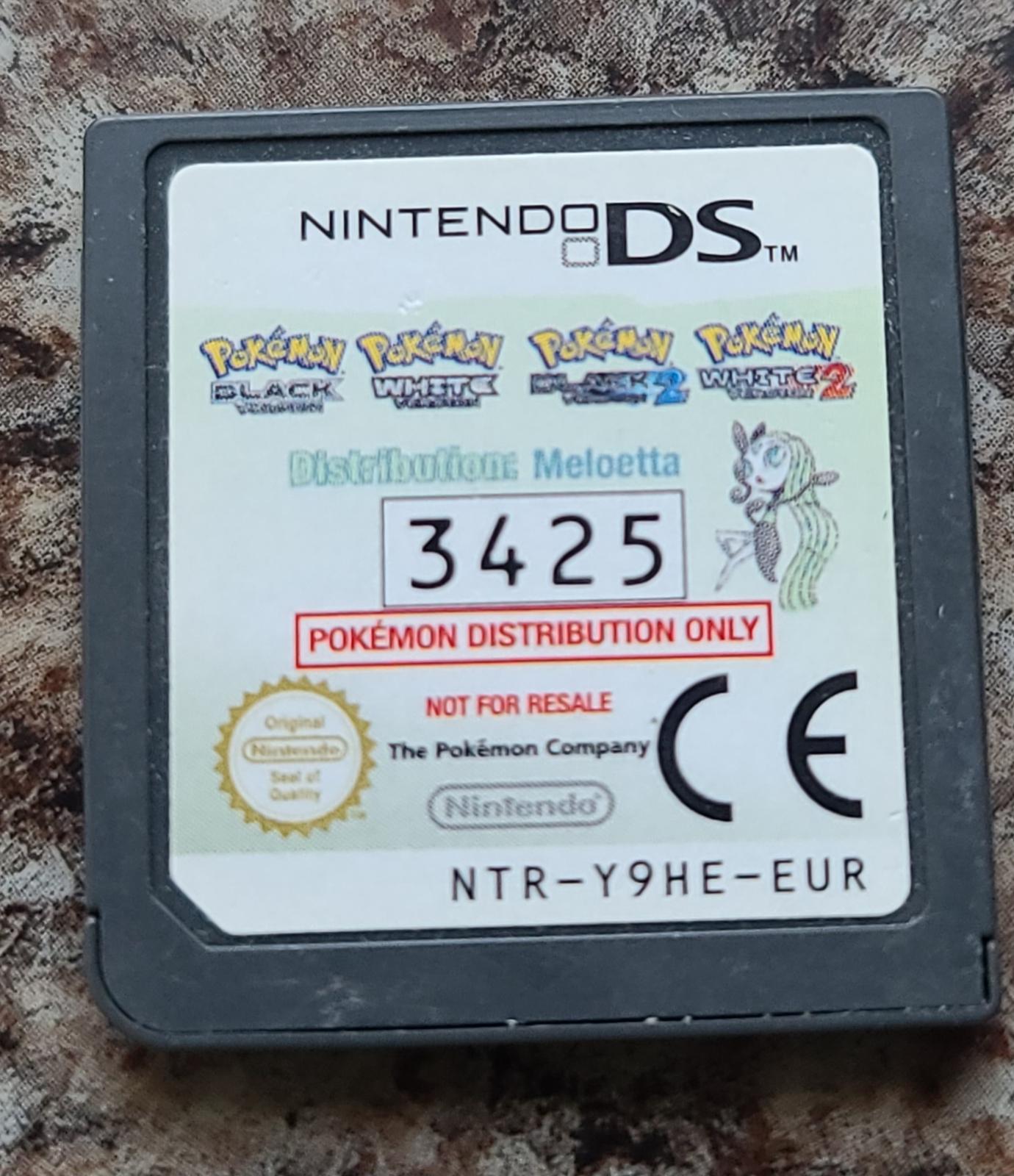 Pokemon Distribution Meloetta PAL Nintendo DS
