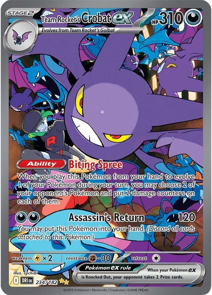 Team Rocket's Crobat ex #234 Pokemon Destined Rivals
