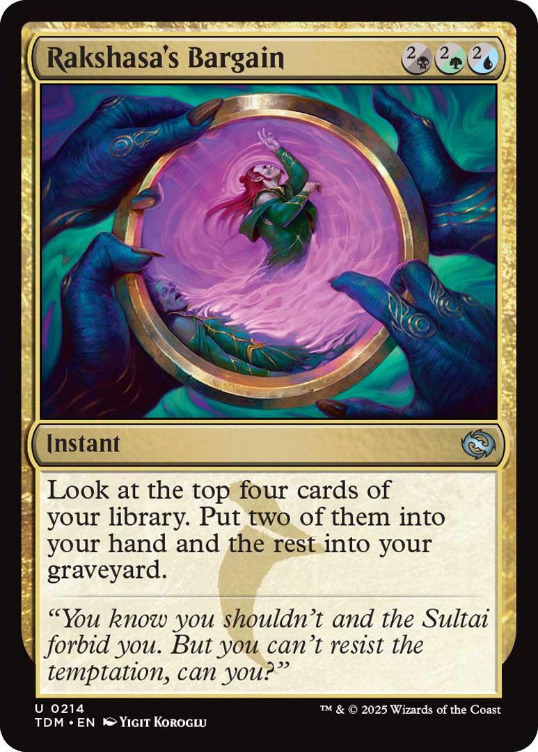 Rakshasa's Bargain #214 Magic Tarkir: Dragonstorm