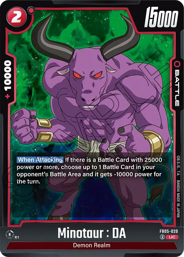 Minotaur: DA FB05-020 Dragon Ball Fusion World New Adventure