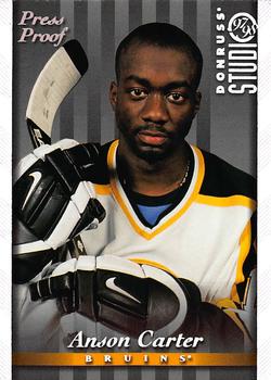 Anson Carter #33 1997 Donruss Studio Hockey
