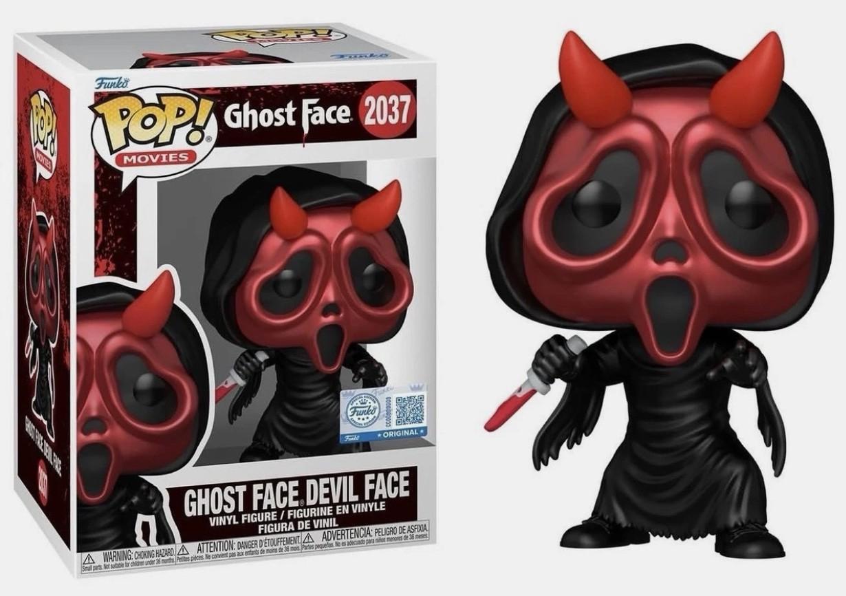 Ghost Face Devil Face #2037 Pop! Movies Funko Pop Amazon exclusive box and figure