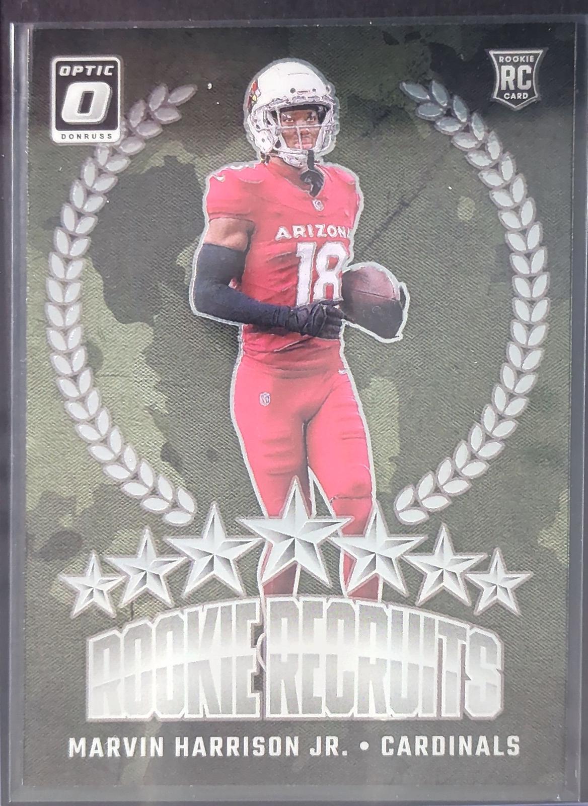 Marvin Harrison Jr. #2 Football Cards 2024 Panini Donruss Optic Rookie Recruit