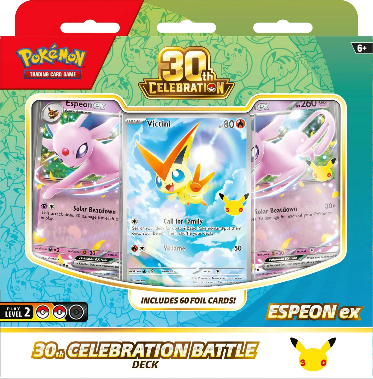 Pokémon TCG: 30th Celebration Battle Deck — Espeon ex — Pre-Order