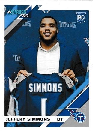 Jeffery Simmons #258 Football Cards 2019 Donruss