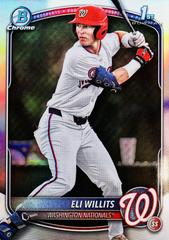 Eli Willits [Refractor] #BDC-1 Baseball Cards 2025 Bowman Draft Chrome Prices