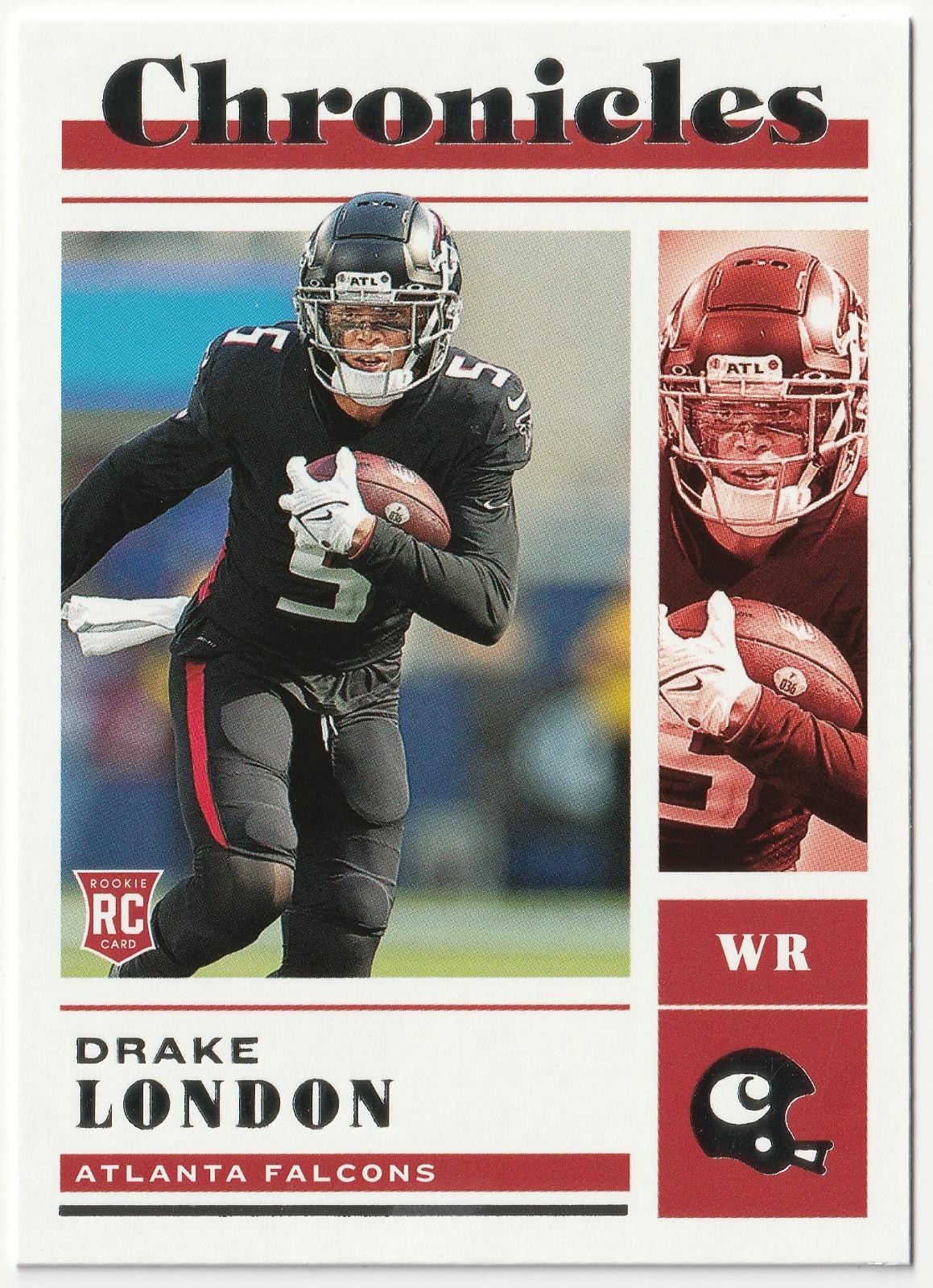 Drake London #44 Football Cards 2022 Panini Chronicles